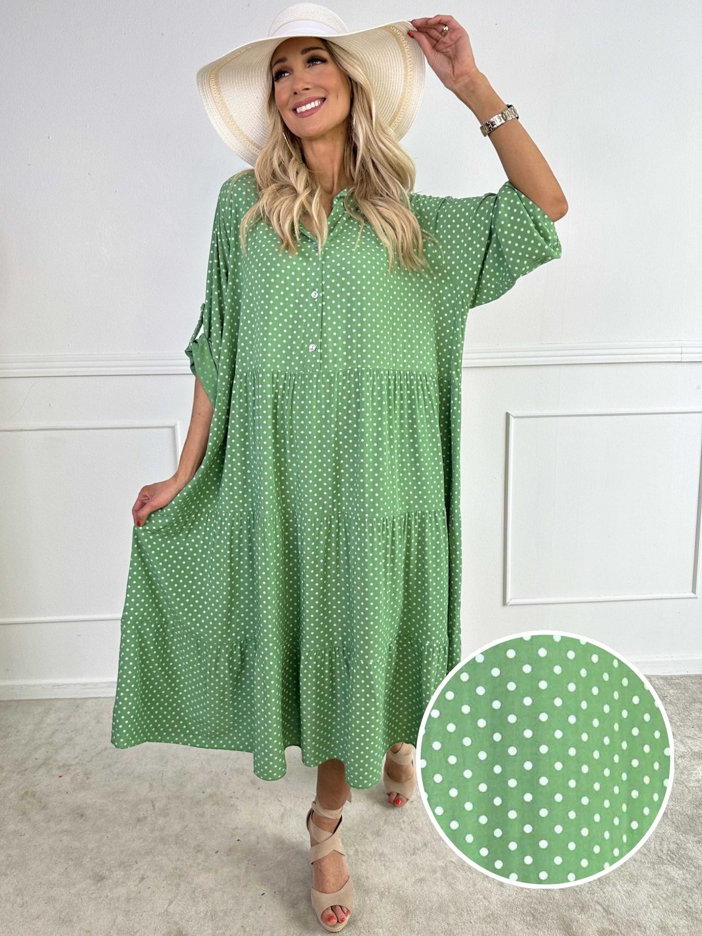 Dotti - Kjole med lag på lag look i viskose